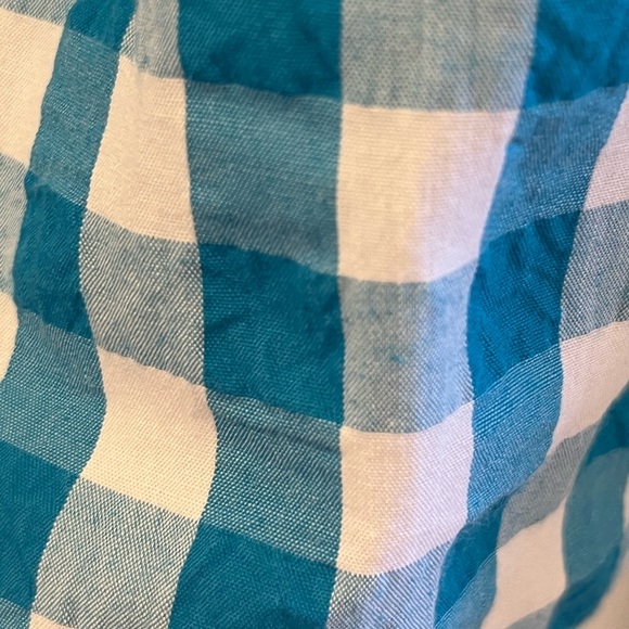 Lilly Pulitzer NWT Sarafina Turquoise
Gingham Babydoll Top Size 6 - Picture 5 of 6